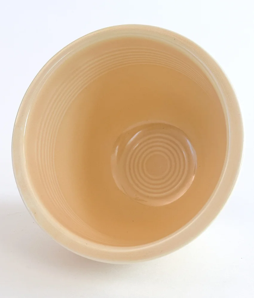 ivory vintage fiesta mixing bowl number one size 1936-1938 with inside bottom rings original fiestaware