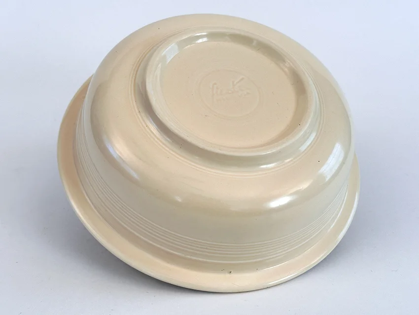 old ivory vintage fiestaware 9 inch round nappie vegetable bowl for sale