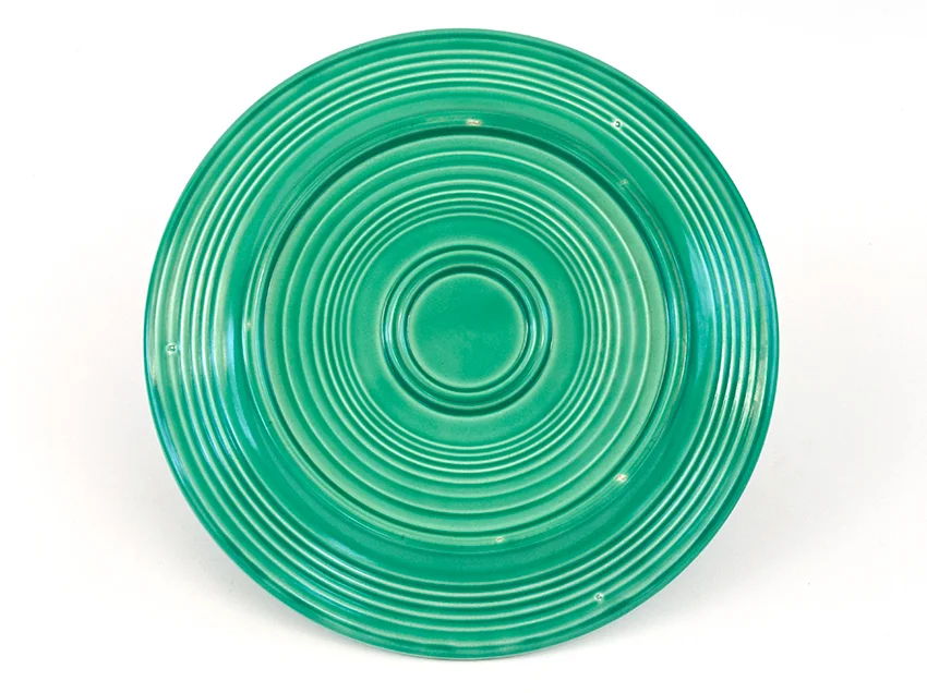 Green vintage fiestaware 12 inch divided compartment plate for sale