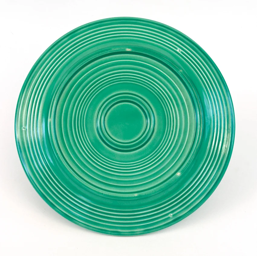 Green vintage fiestaware 12 inch divided compartment plate for sale