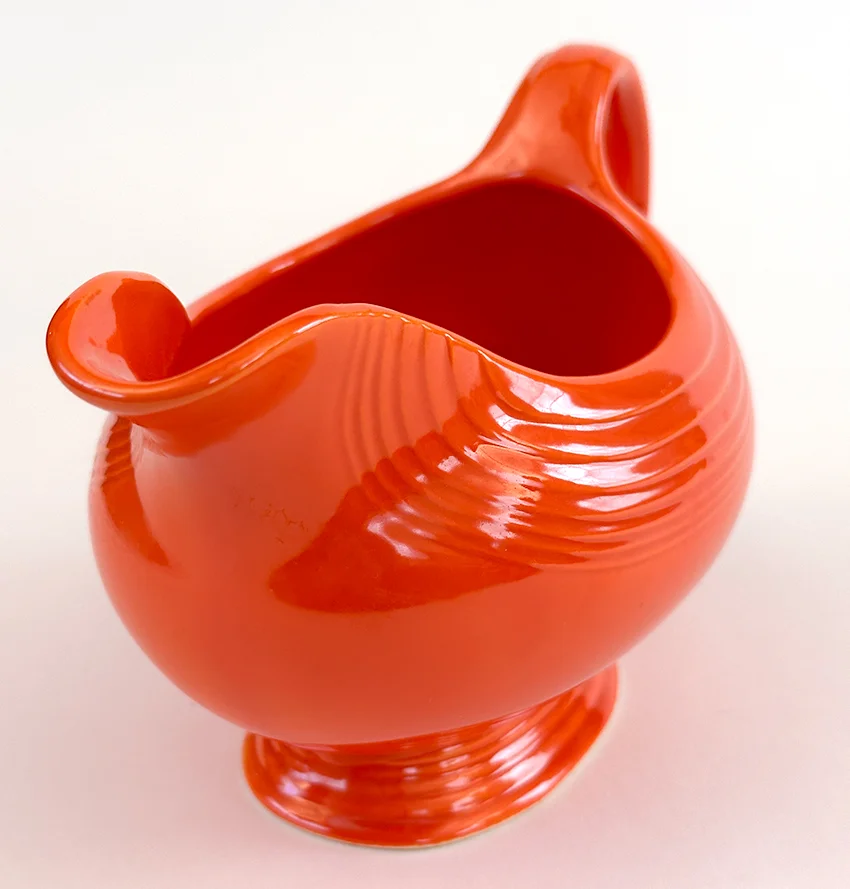 Mango Red Vintage Fiesta Ironstone Sauce Boat for Sale