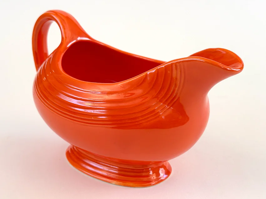 Mango Red Vintage Fiesta Ironstone Sauce Boat for Sale