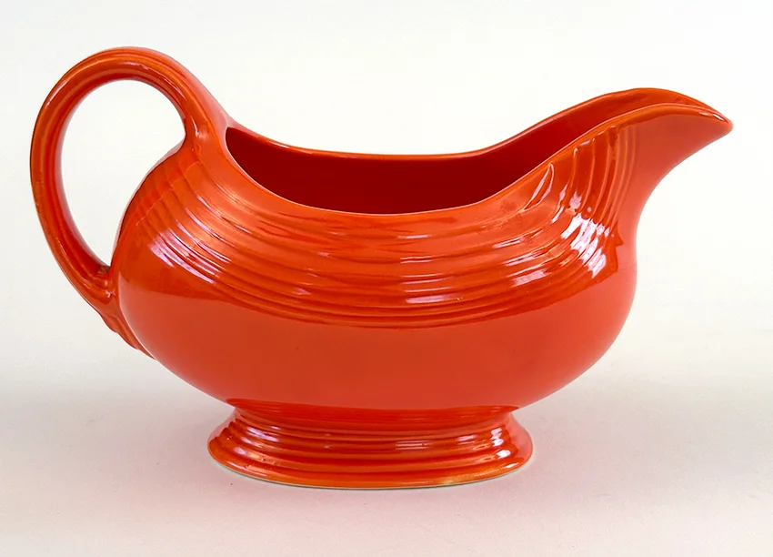 Mango Red Vintage Fiesta Ironstone Sauce Boat for Sale