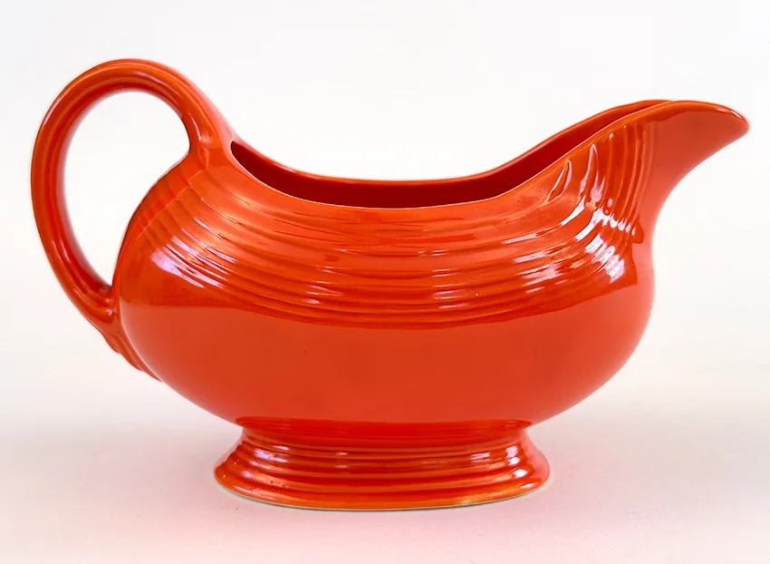 Mango Red Vintage Fiesta Ironstone Sauce Boat for Sale