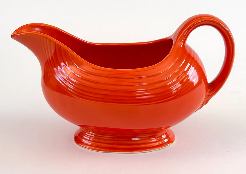 Mango Red Vintage Fiesta Ironstone Sauce Boat for Sale