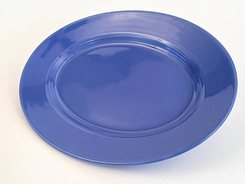 mauve blue vintage harlequin large 13 inch oval platter