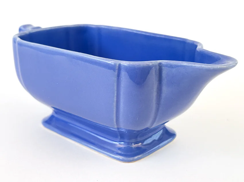 mauve blue riviera sauce gravy boat for sale