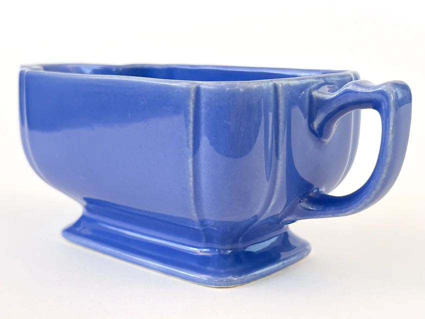 mauve blue riviera sauce gravy boat for sale