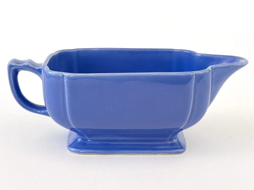 mauve blue riviera sauce gravy boat for sale