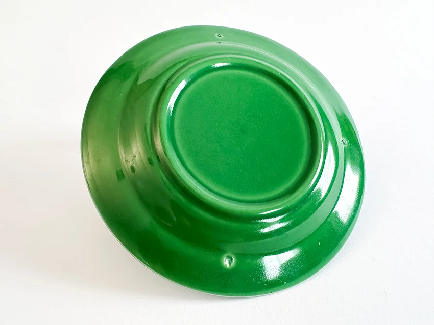 Medium green vintage harlequin 6 inch bread and butter plate