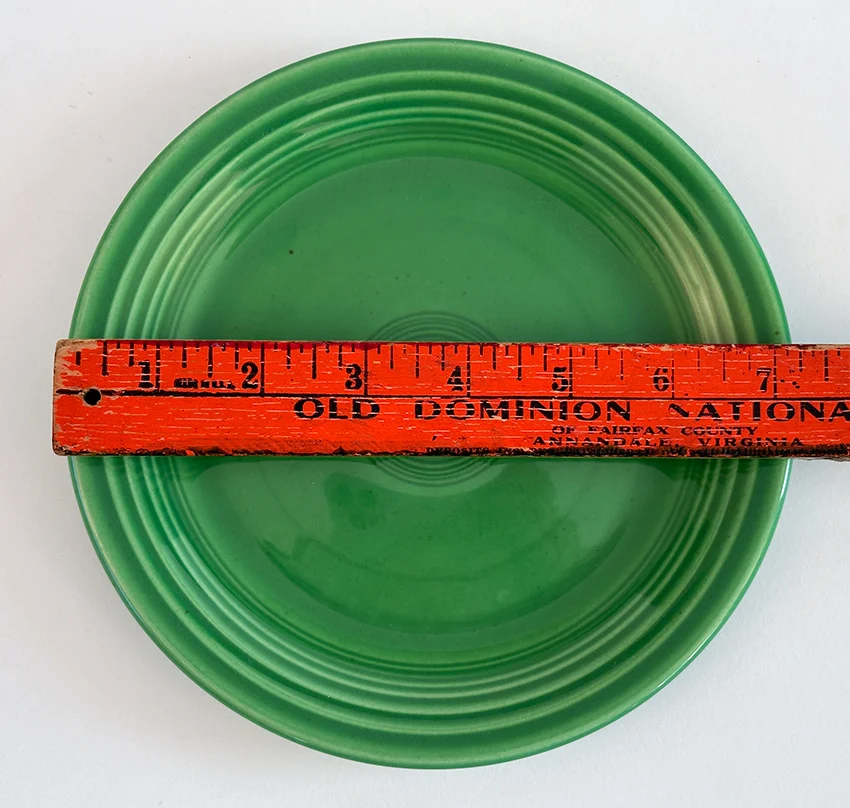 medium green vintage fiestaware 7 inch salad plate