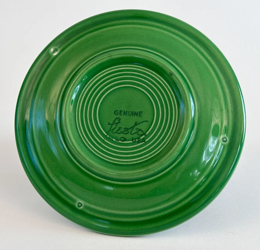 medium green vintage fiestaware 6 inch bread and butter plate