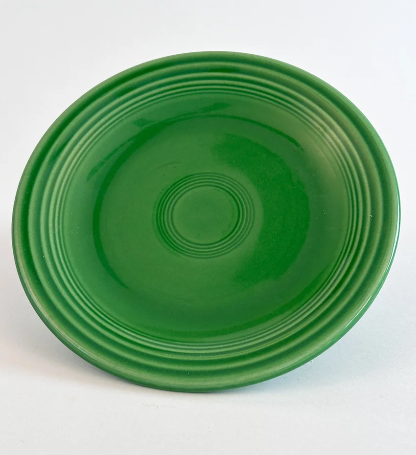 medium green vintage fiestaware 6 inch bread and butter plate