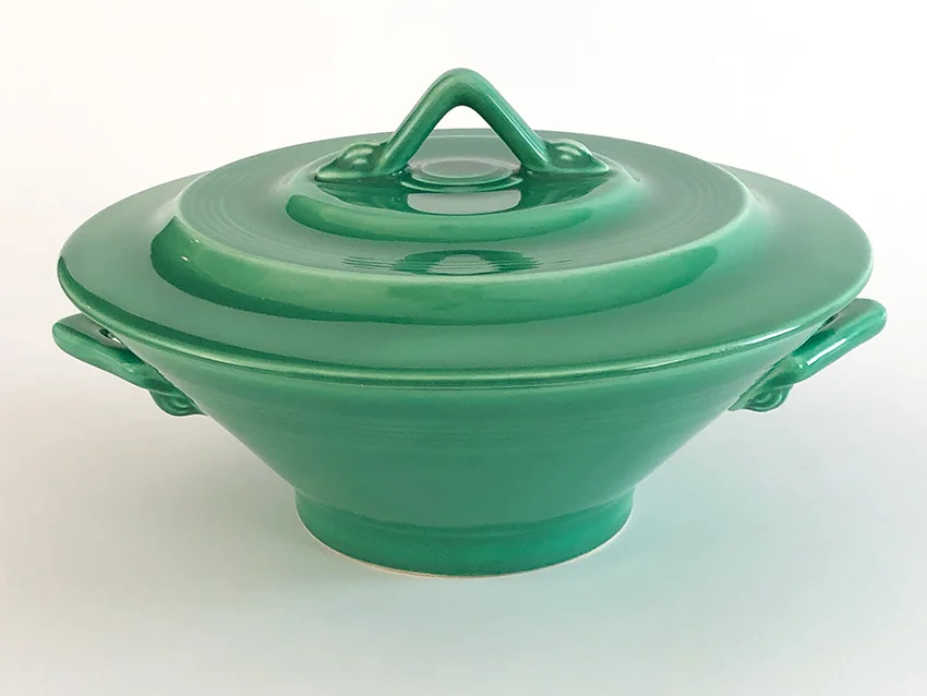 1940s original green harlequin casserole for sale