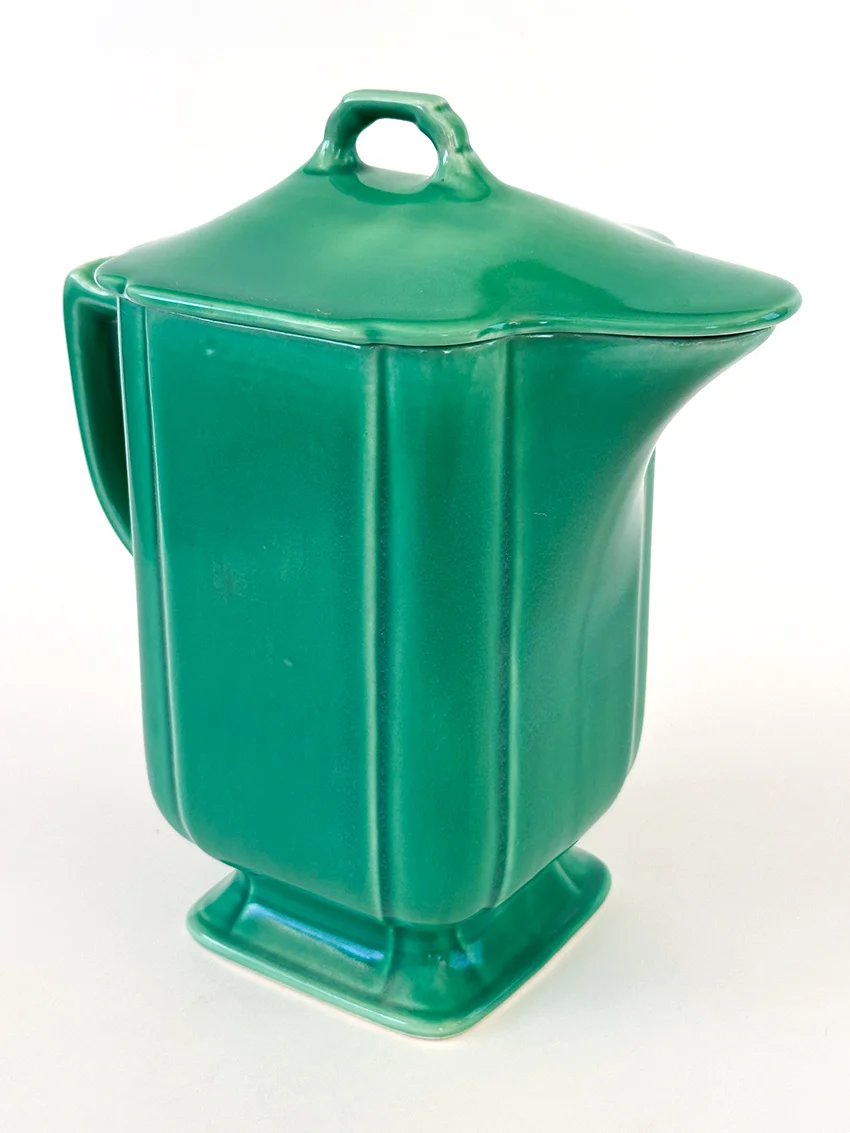 riviera covered green batter jug  