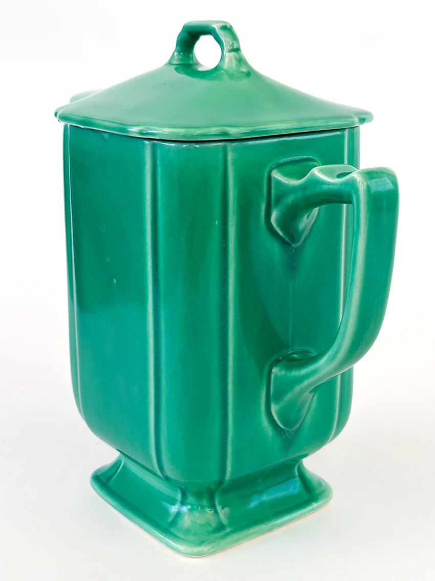 riviera covered green batter jug  