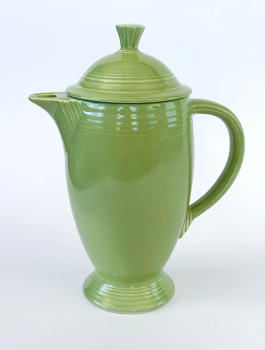 rare chartreuse vintage fiestaware coffeepot for sale original fiesta tableware from 1951-1959