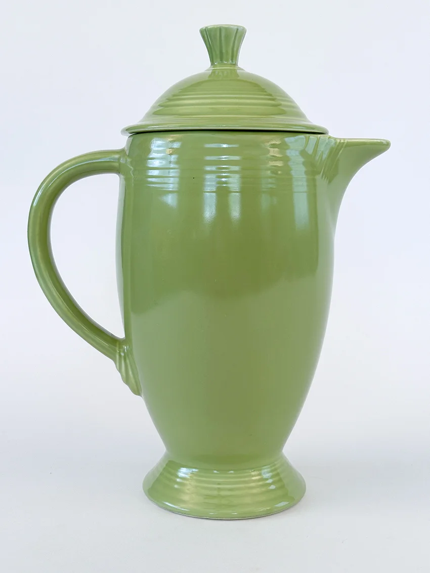 rare chartreuse vintage fiestaware coffeepot for sale original fiesta tableware from 1951-1959