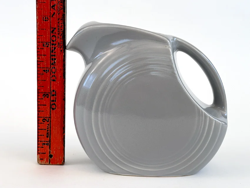 rare vintage fiestaware gray disk juice pitcher promotional item for sale