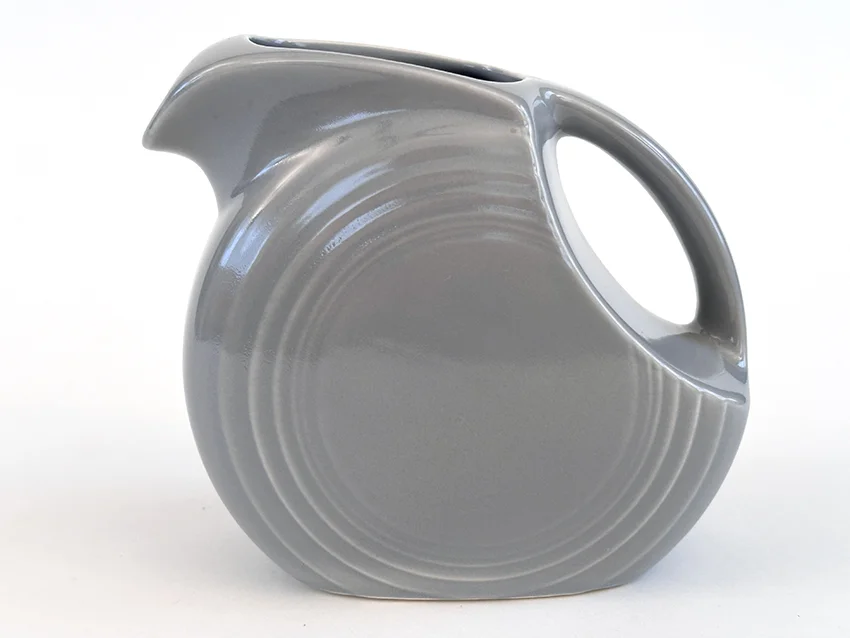 rare vintage fiestaware gray disk juice pitcher promotional item for sale