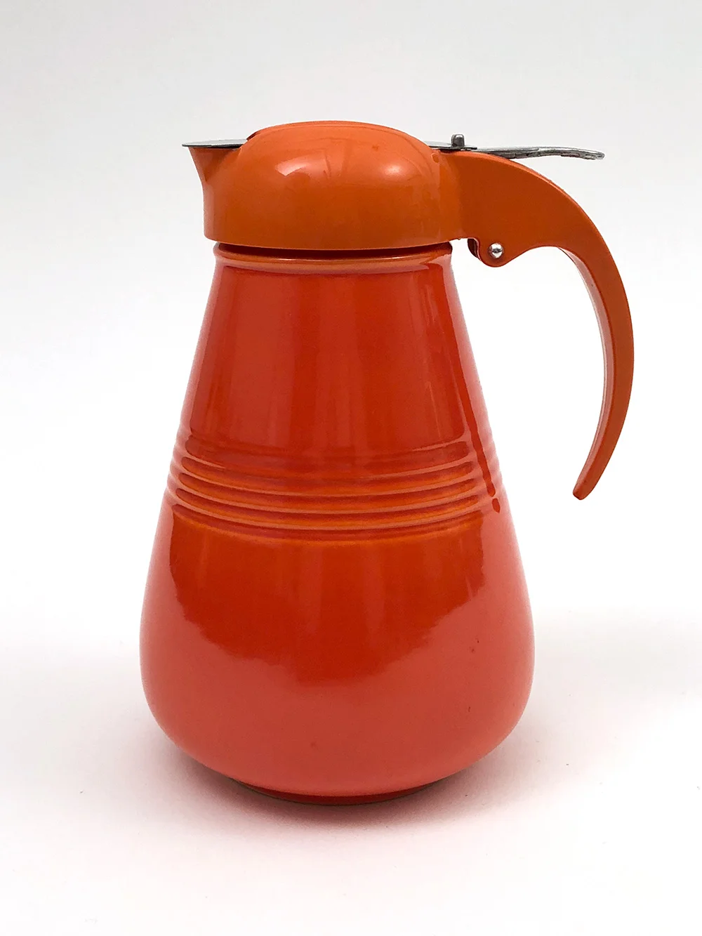 rare red vintage harlequin syrup pitcher for sale