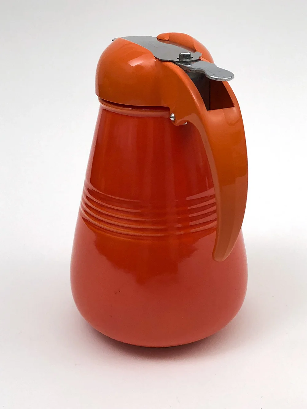 rare red vintage harlequin syrup pitcher for sale