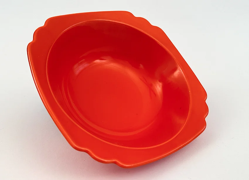 red riviera round nappie vegetable bowl