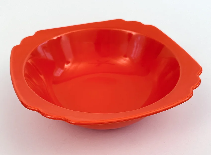 red riviera round nappie vegetable bowl