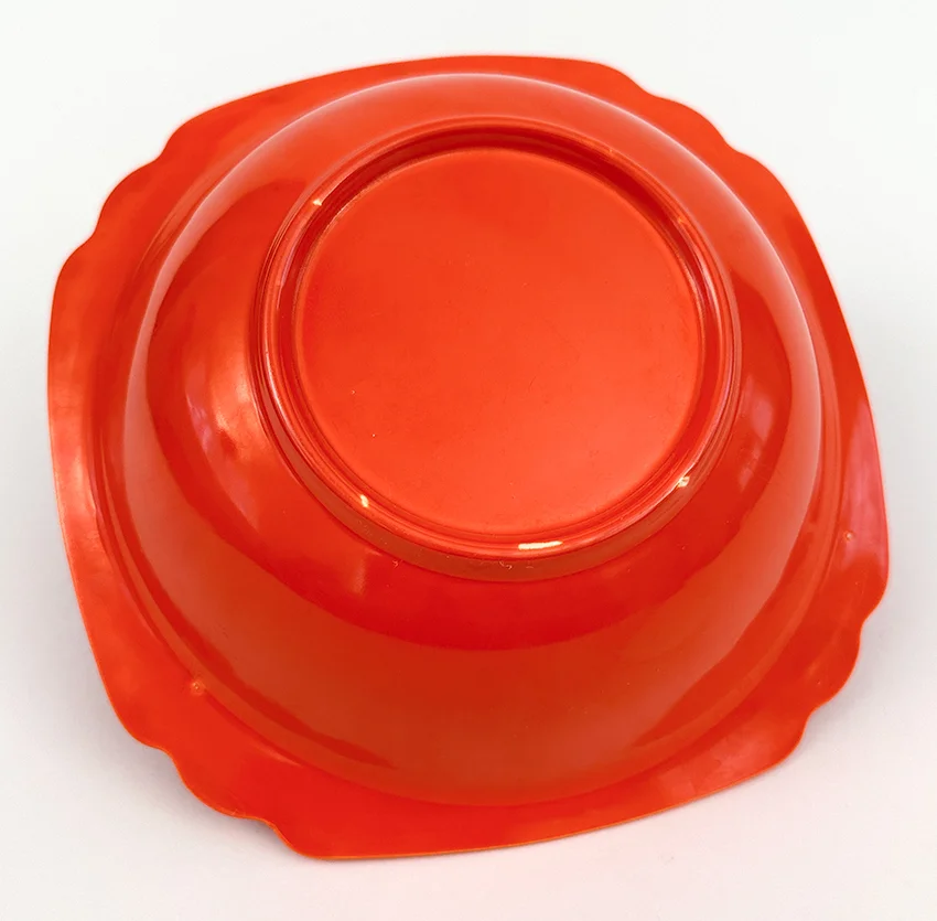 red riviera round nappie vegetable bowl