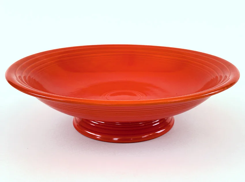 red vintage fiestaware 12 inch footed comport compote for sale