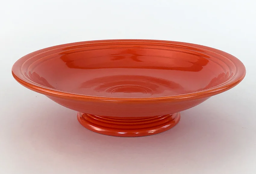 red vintage fiestaware 12 inch footed comport compote for sale