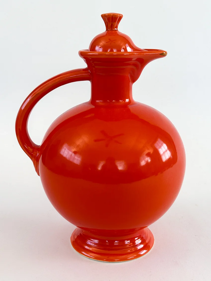 hard to find red vintage fiestaware carafe for sale