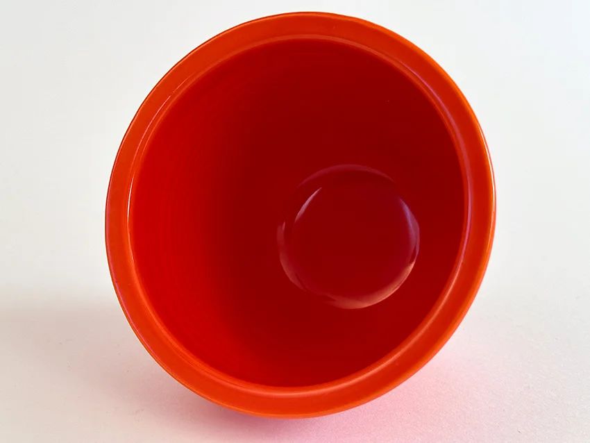 red fiesta mixing bowl number one size 1938-1942 original fiestaware