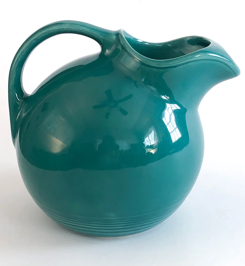 spruce green vintage harlequin service water ball jug pitcher