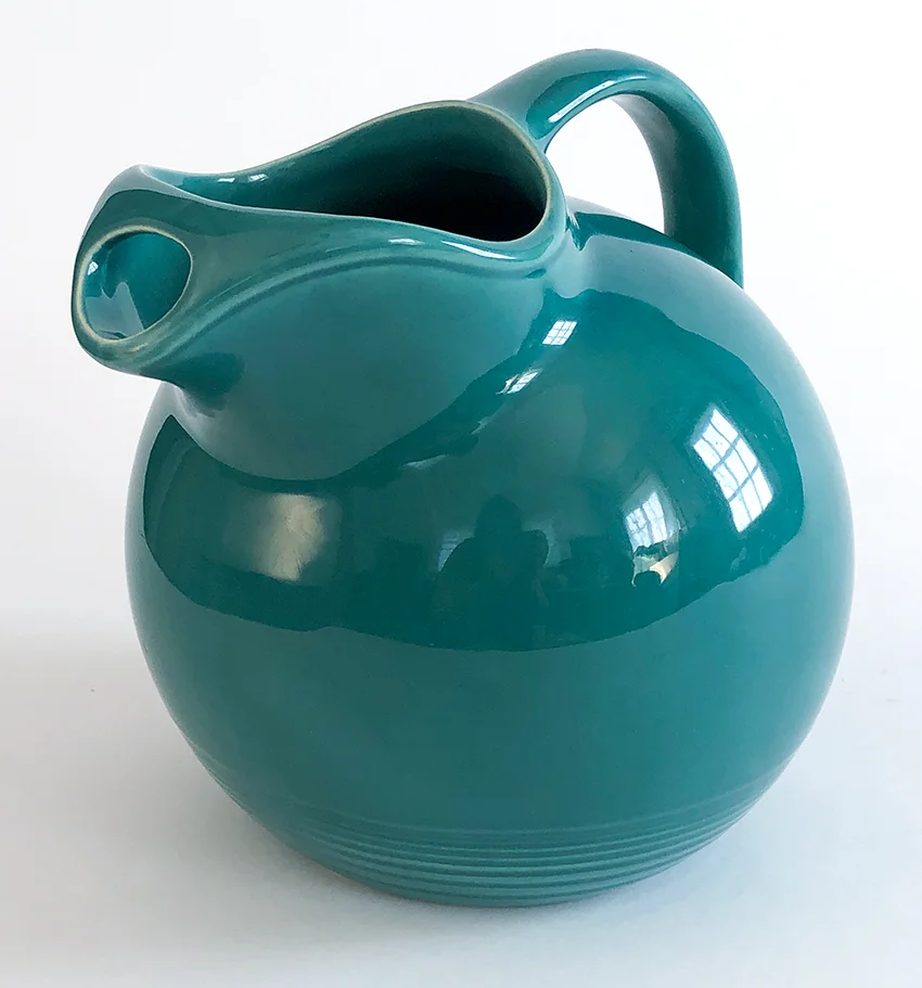 spruce green vintage harlequin service water ball jug pitcher