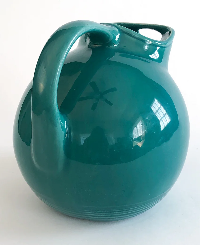 spruce green vintage harlequin service water ball jug pitcher