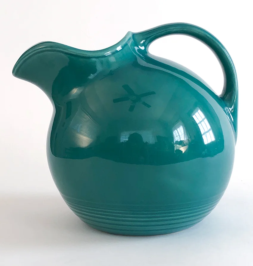 spruce green vintage harlequin service water ball jug pitcher