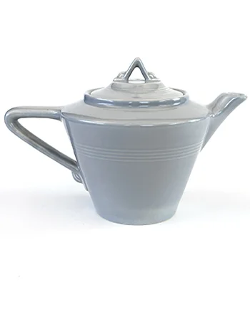 1950s gray color vintage harlequin teapot for sale