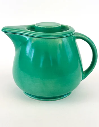 Kitchen Kraft Covered Jug in Original Green Hard to Find Go-Along Fiestaware Pottery For Sale