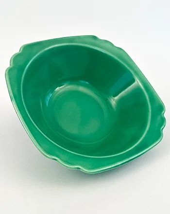 original green vintage riviera dinnerware round nappy vegetable bowl