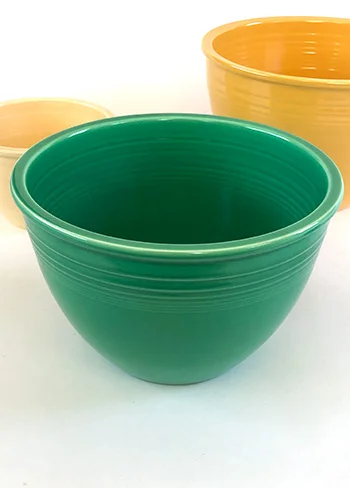 Original green vintage fiestaware mixing bowl number 5 size on sale