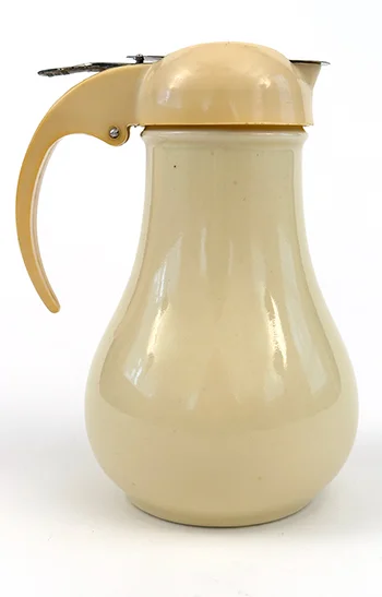 vintage dripcut syrup pitcher in original ivory glaze