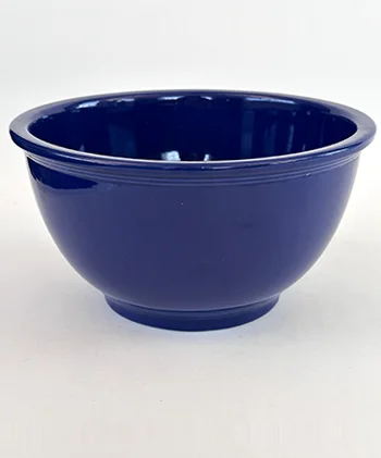 large cobalt blue vintage fiestaware kitchen kraft mixing bowl