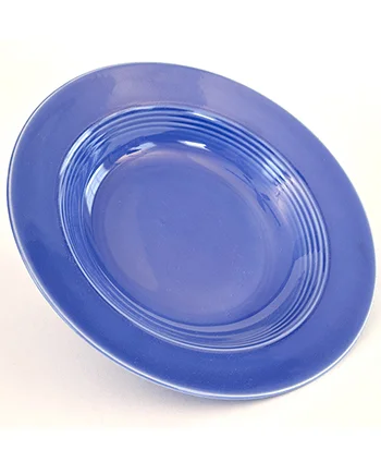 Vintage Harlequin Mauve Blue Deep Plate