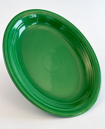 medium green vintage fiestaware platter for sale