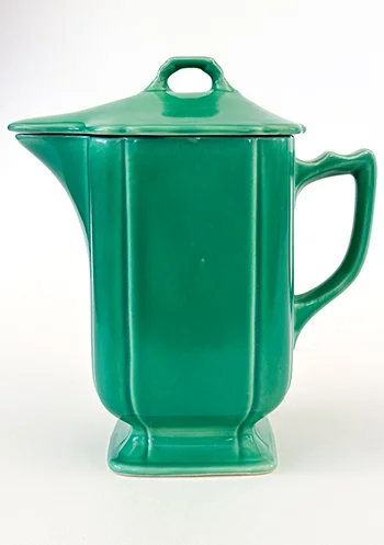 original green vintage riviera lidded batter jug