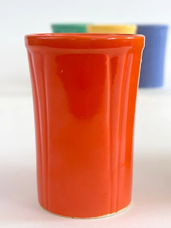 Original Radioactive Red Riviera Homer Laughlin juice tumbler made by Homer Laughlin from 1939-1942 hard to find