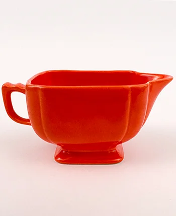 red Homer Laughlin riviera creamer for sale