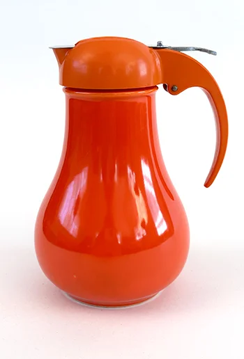vintage dripcut syrup pitcher in original ivory glaze