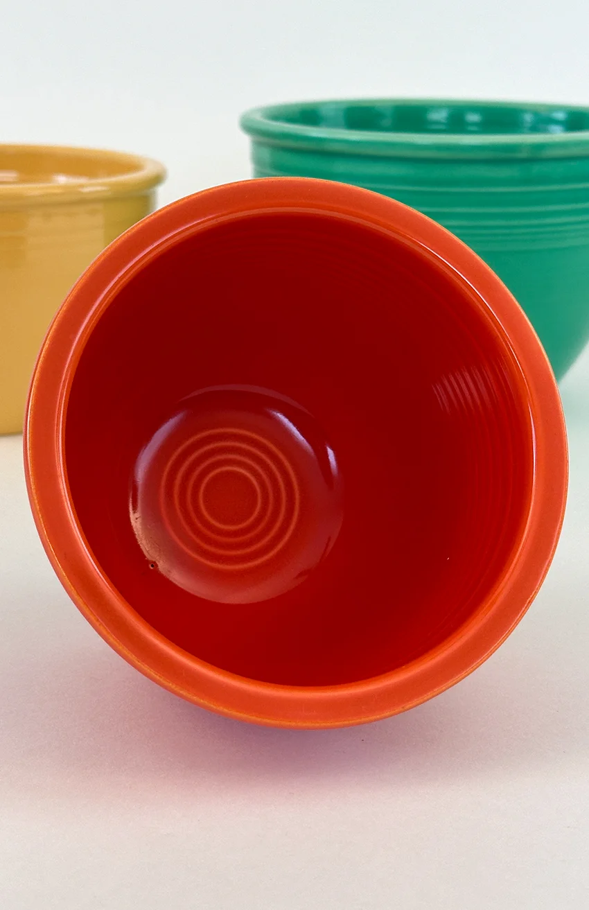 Vintage Fiestaware Number One Red Mixing Bowl For Sale